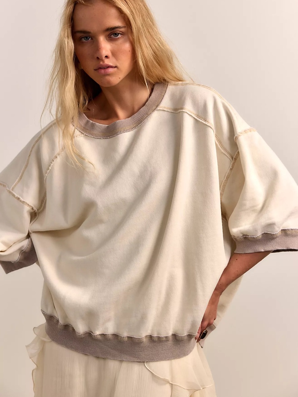 Free People We The Free Everything Pullover - Nilla Cream - Small - NWT